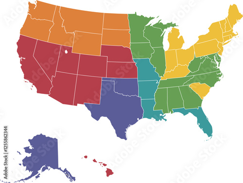 Usa map with map of usa, us map, united states map, map of us, map of united states, america map state vector illustration , American flag icons, the USA's national identity, patriotism, and freedom, 