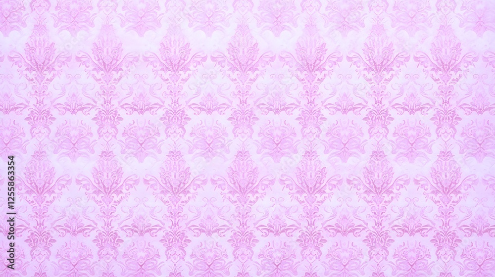 Elegant Pink Damask Pattern for Background or Textiles Design Elegant Pink Damask Pattern for Background or Textiles Design