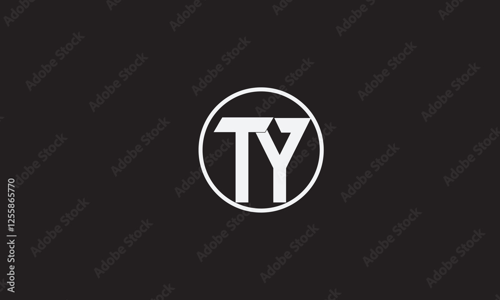TY, YT, Y, T Abstract Letters Logo Monogram TY, YT, Y, T Abstract Letters Logo Monogram