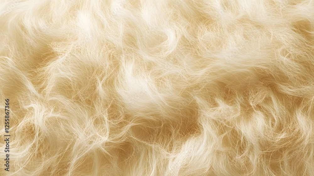 Fototapeta premium Detailed close up of a soft fluffy and cozy furry texture background The image showcases the lush velvety and smooth surface of the warm natural material