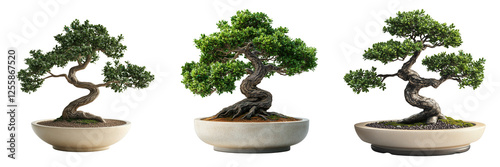 Cultivating bonsai trees a serene outdoor nature photography journey