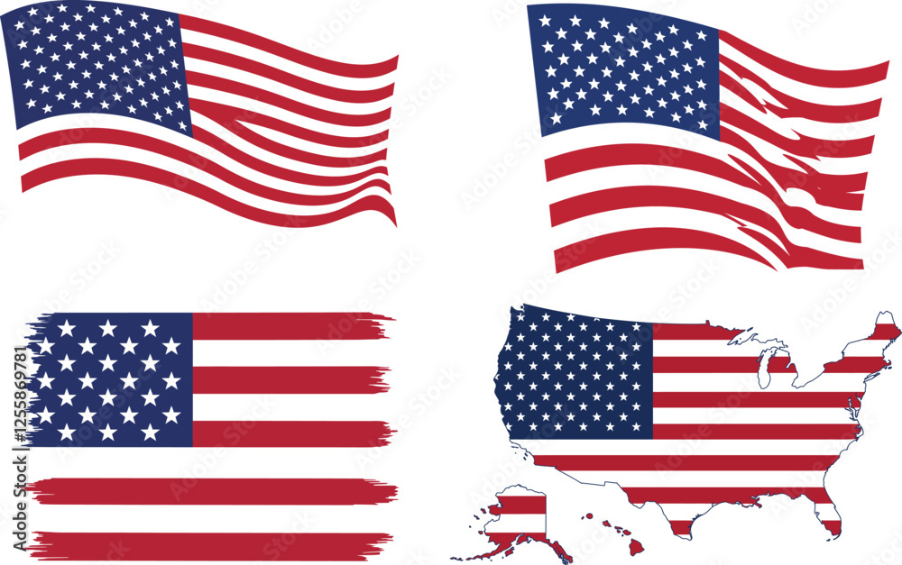 Usa map with map of usa, us map, united states map, map of us, map of united states, america map state vector illustration , American flag icons, the USA's national identity, patriotism, and freedom, Usa map with map of usa, us map, united states map, map of us, map of united states, america map state vector illustration , American flag icons, the USA's national identity, patriotism, and freedom,