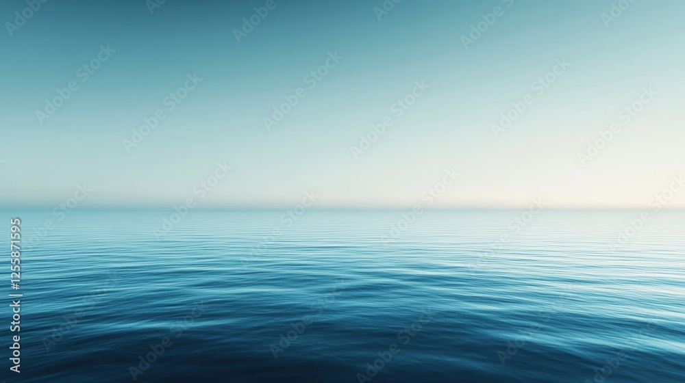 Obraz premium sunset over the sea background with a gentle glow, perfect for professional presentations