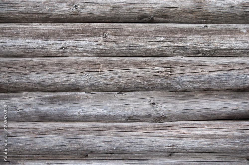 The photo shows old logs in close-up The photo shows old logs in close-up