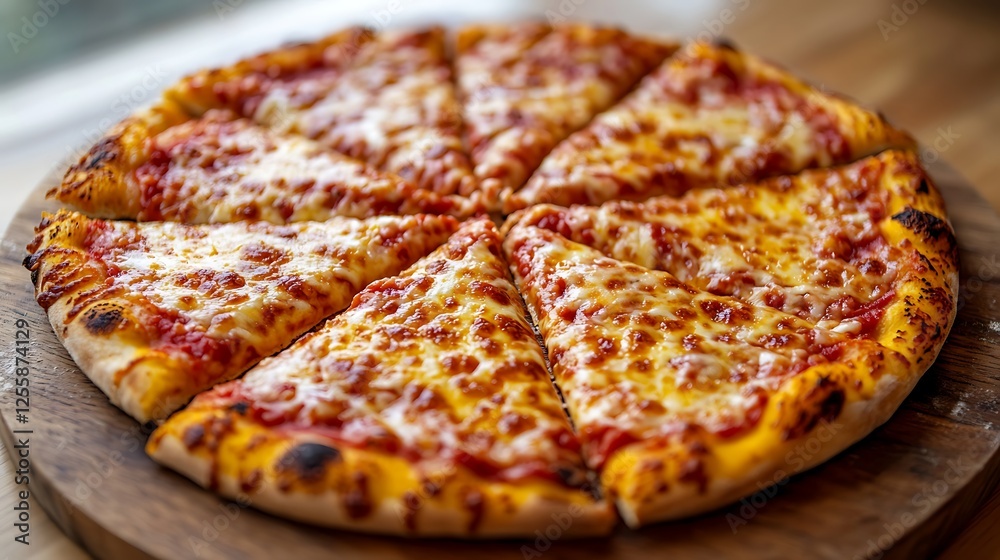 A pizza with a perfect balance of tomato sauce, mozzarella, and crispy crust, against a transparent background A pizza with a perfect balance of tomato sauce, mozzarella, and crispy crust, against a transparent background