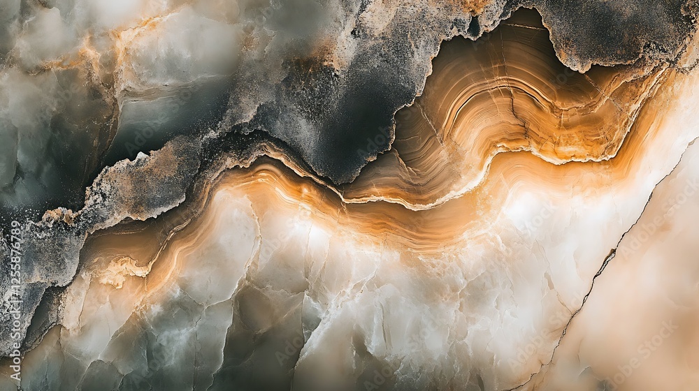 Naklejka premium Abstract Onyx Stone Swirling Texture Background