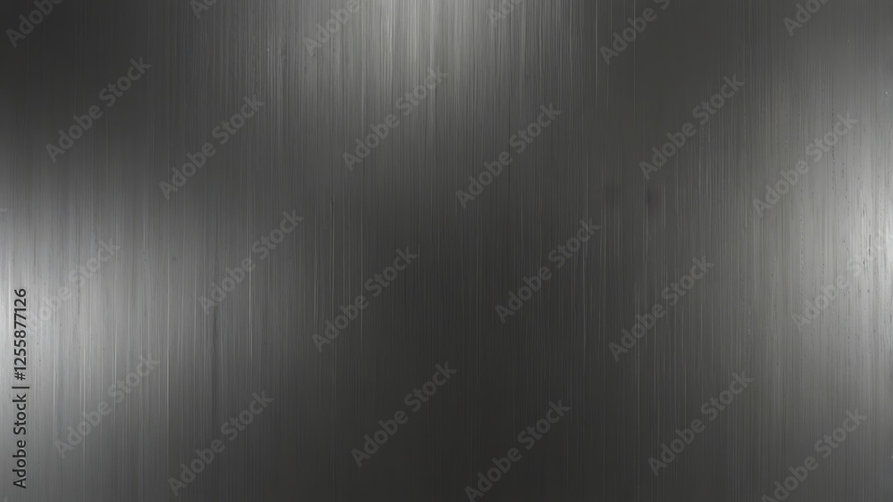 A sleek, high-resolution brushed metal texture with fine linear streaks and soft reflections. The metallic surface should have a futuristic and industrial appeal, with silver, steel, or bronze hues A sleek, high-resolution brushed metal texture with fine linear streaks and soft reflections. The metallic surface should have a futuristic and industrial appeal, with silver, steel, or bronze hues