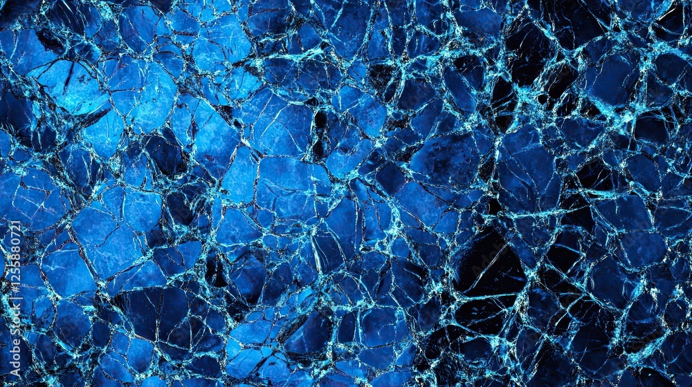 Abstract Deep Blue Marble Stone Texture Background with Cracks and Veins Abstract Deep Blue Marble Stone Texture Background with Cracks and Veins