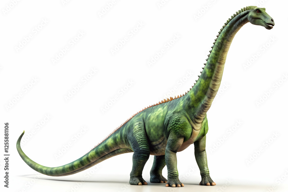 Brachiosaurus: A majestic Brachiosaurus, a gentle giant of the prehistoric era, stands tall against a pure backdrop, showcasing its impressive size and intricate details. Brachiosaurus: A majestic Brachiosaurus, a gentle giant of the prehistoric era, stands tall against a pure backdrop, showcasing its impressive size and intricate details.