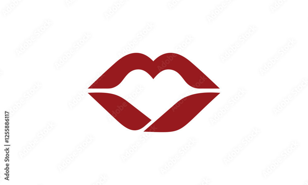 a graphic image with a lips theme, on a white background. vector graphic base. a graphic image with a lips theme, on a white background. vector graphic base.