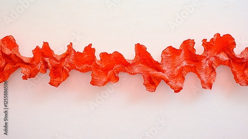 Abstract Orange Wave