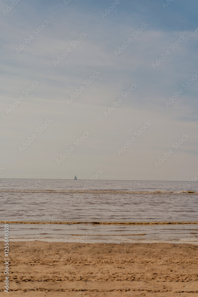 Beach in the Netherlands on the North Sea. Beach in the Netherlands on the North Sea.