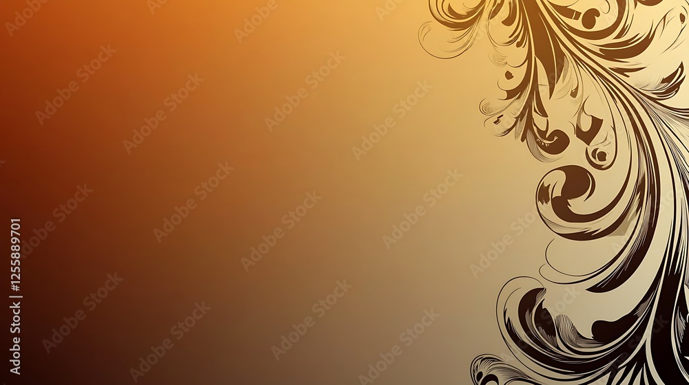 Abstract Brown Floral Design Background Image Abstract Brown Floral Design Background Image