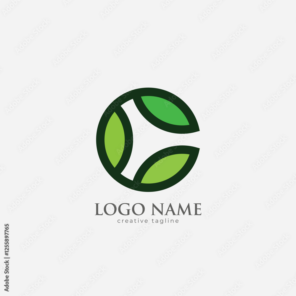 Eco Green logo, leaf, nature logo fully editable vector template Eco Green logo, leaf, nature logo fully editable vector template
