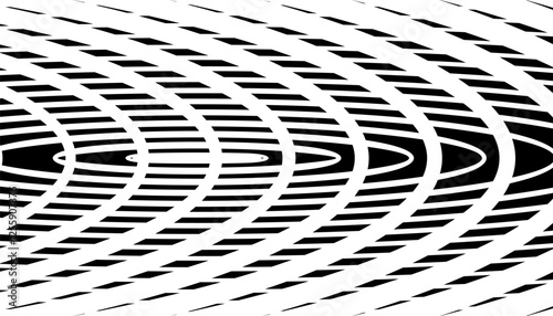 Black and white dynamic wavy pattern for sporty background. Easily resized and recoloured at your discretion. Vector Format Illustration 