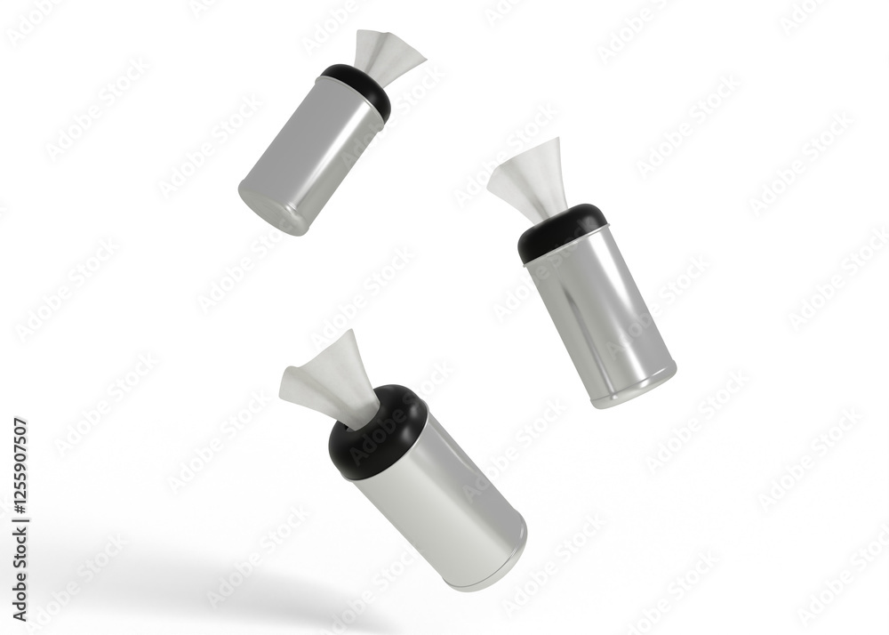 Fototapeta premium Tissue Tube Mockup for Custom Branding and Packaging Design 