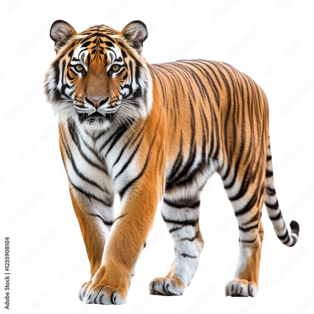 Obraz premium tiger isolated on white background