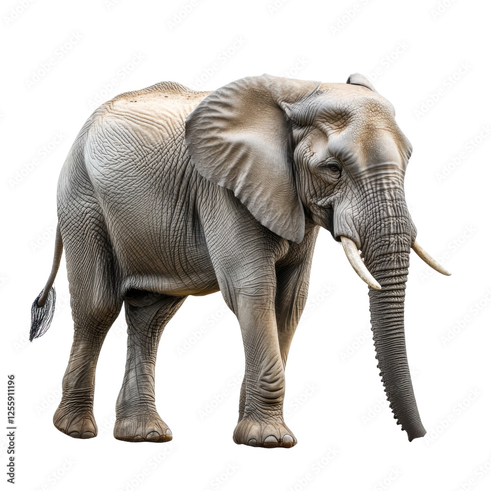 Obraz premium elephant on white background.