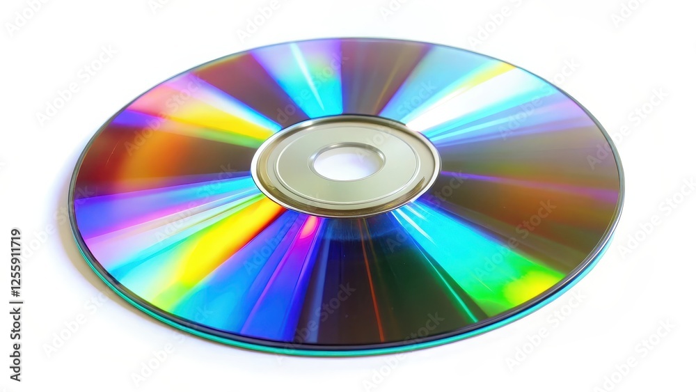 Compact Disc on White Background Compact Disc on White Background