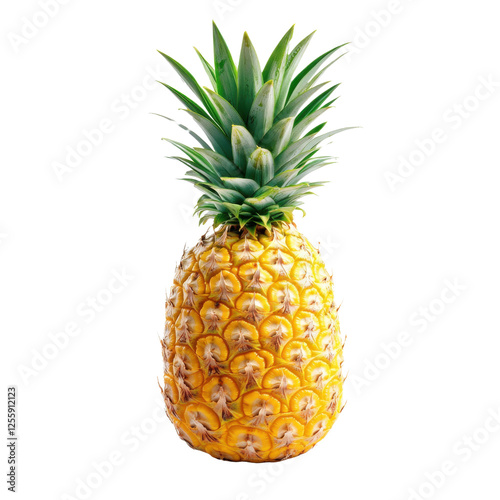 Canvas Print pineapple on white background