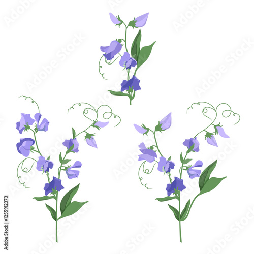 Seamless vector illustration with pink pelargonium and pansies on a white background. For decorating textiles, packaging, paper.