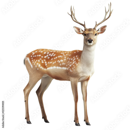 Wallpaper Mural deer isolated on white background Torontodigital.ca