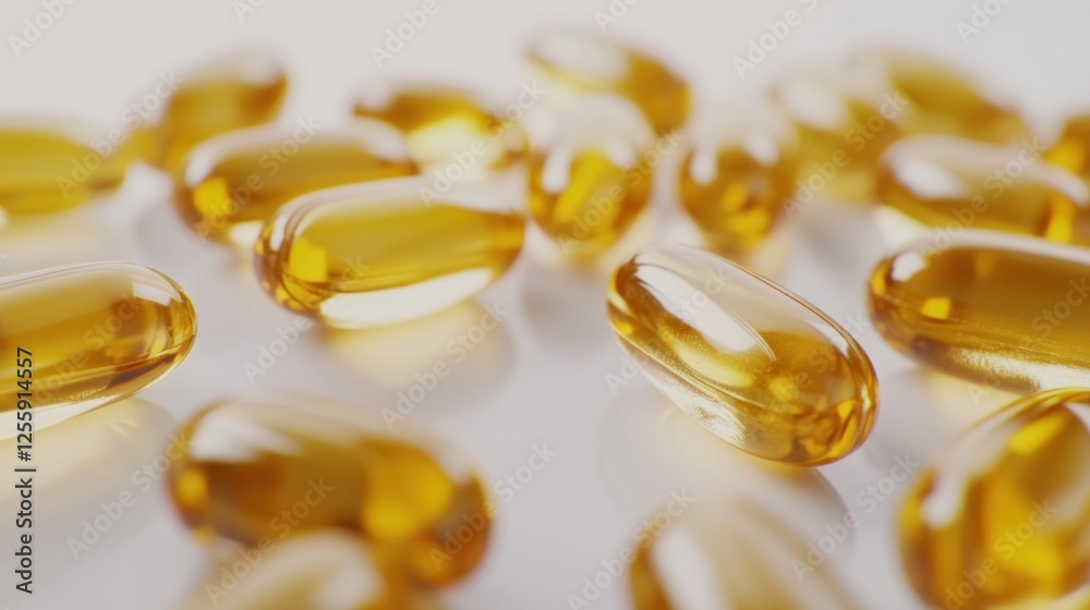 Omega-3 Fatty Acids Softgels: Nutritional Supplement for Health Benefits