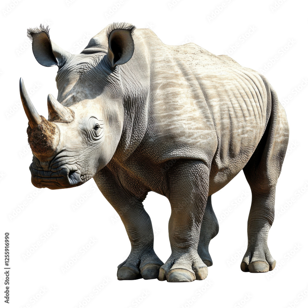 Obraz premium rhino isolated on white background