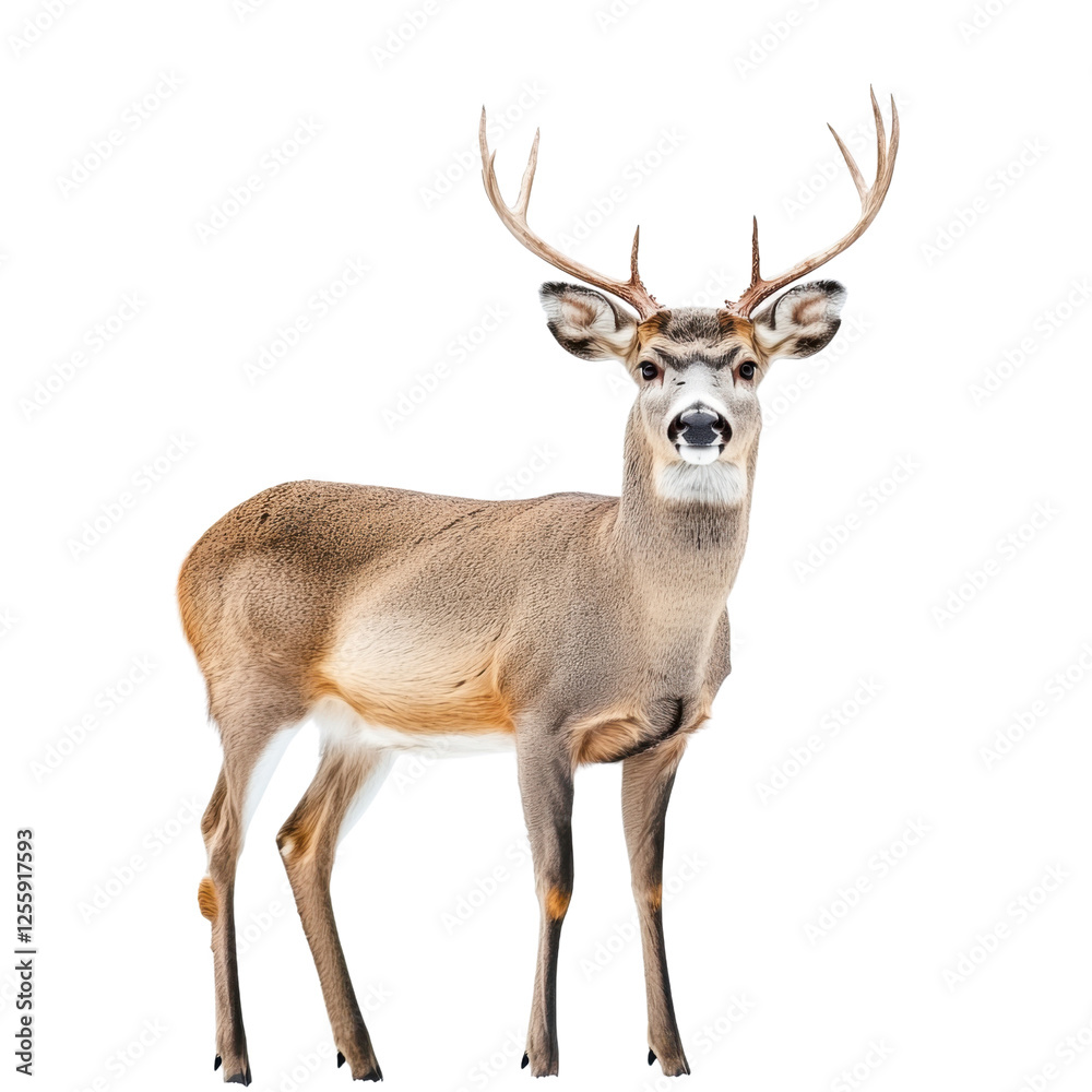 deer isolated on white background deer isolated on white background