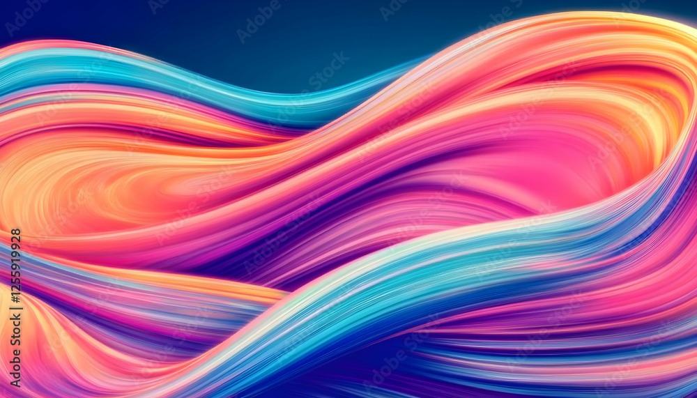 Abstract vibrant waves background of flowing colorful paint for creative projects in modern art design and motion graphics Abstract vibrant waves background of flowing colorful paint for creative projects in modern art design and motion graphics