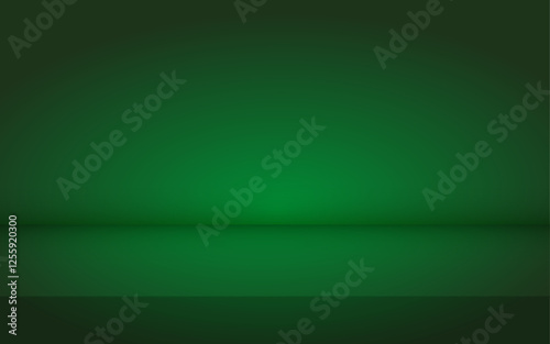 green screen background for photo studio, table for product presentation