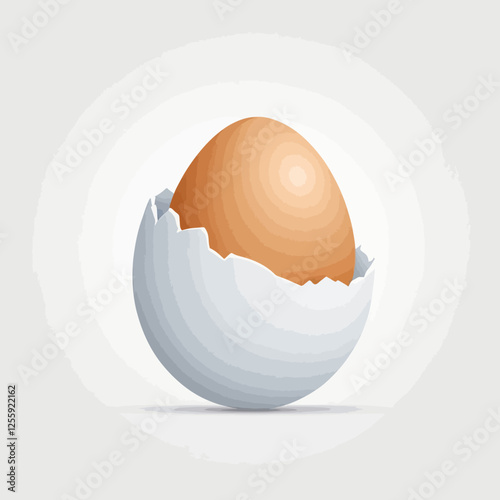 3D egg logo,egg,vector illustration.	
