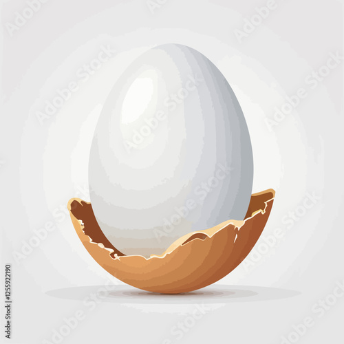 3D egg logo,egg,vector illustration.	
