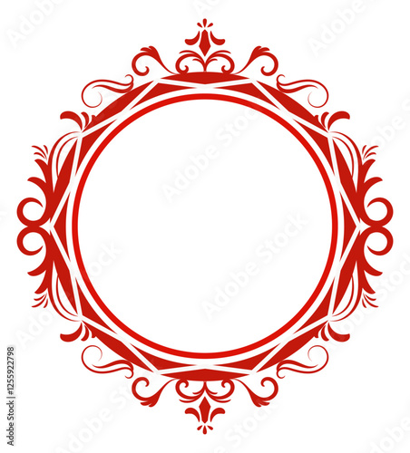 Wedding Monogram Red Letter T