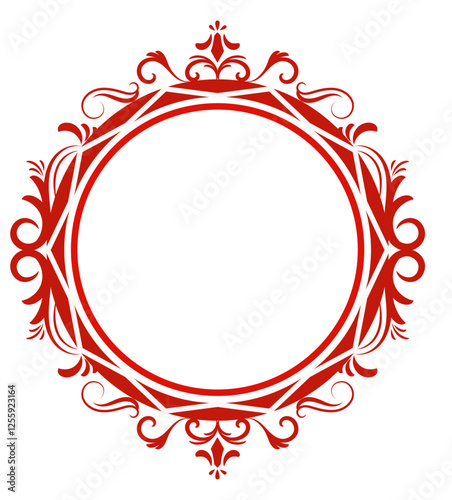 Wedding Monogram Red Letter W