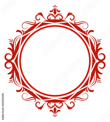 Wedding Monogram Red Letter X