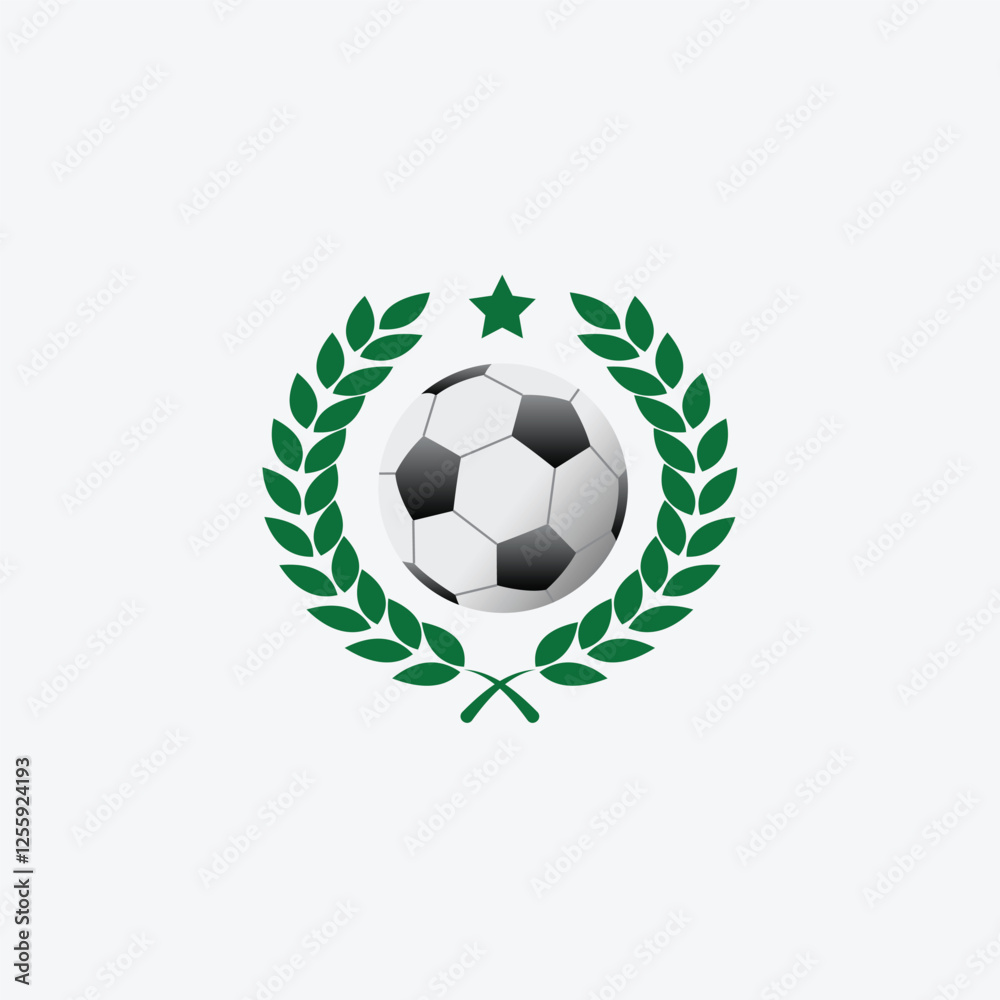 Obraz premium Football logo vector template design