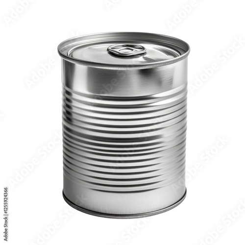 tin can isolated on white background.