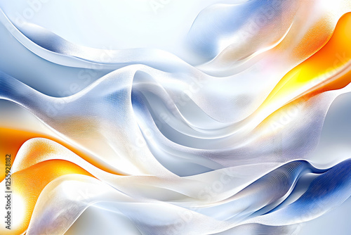 Wallpaper Mural Fluid Abstract Background With Light, Shadows, and Warm Colors, Useful for Presentations, Websites, or Generative Design Torontodigital.ca