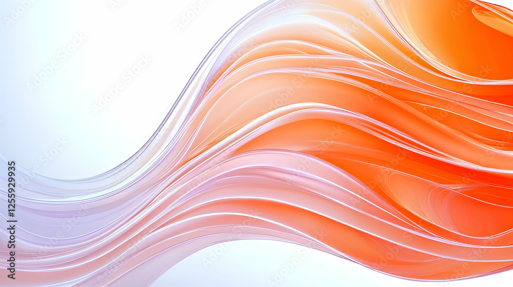 Orange wave for website banners, showing growth and flow, suitable for design Orange wave for website banners, showing growth and flow, suitable for design