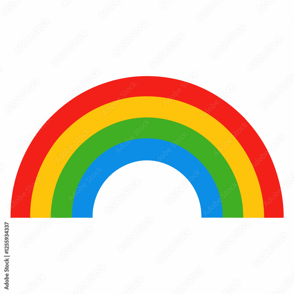 Obraz premium Colorful abstract rainbow background with vibrant spectrum and cloud elements, colorful rainbow vector illustration, rainbow clip art 