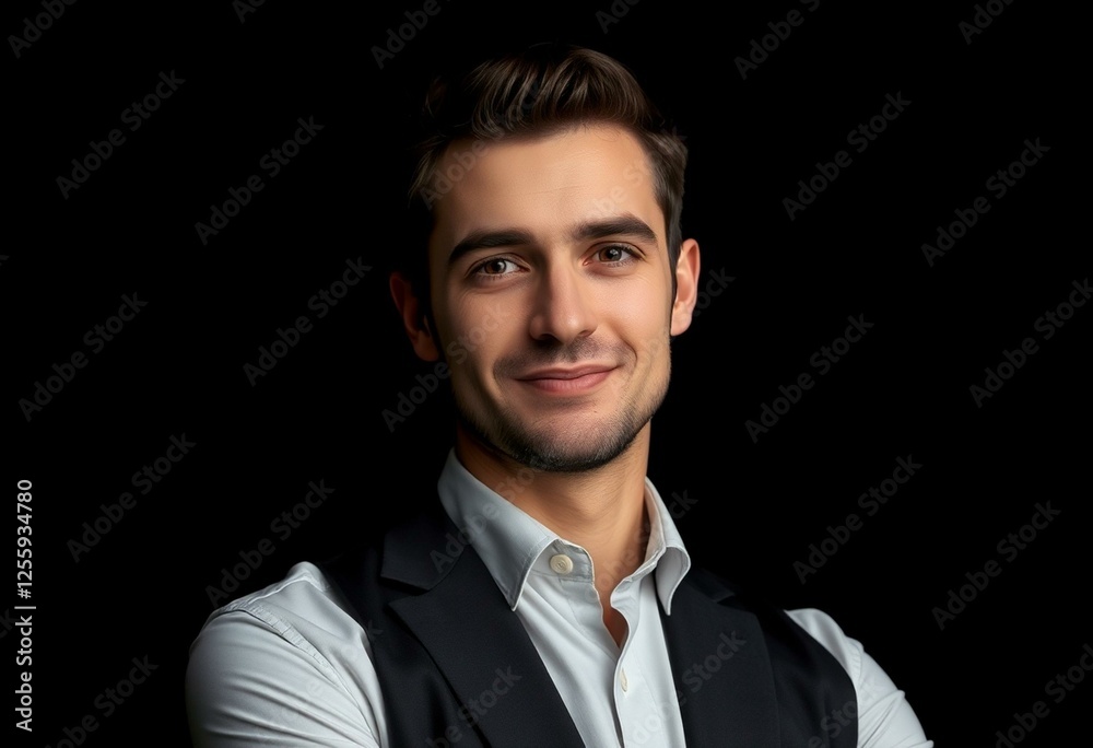 Male portrait with formal attire Male portrait with formal attire