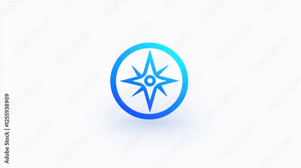 Abstract compass graphic, digital art Abstract compass graphic, digital art