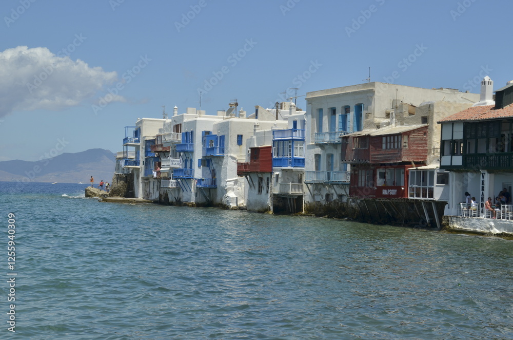 Obraz premium mykonos or mikonos island in greece