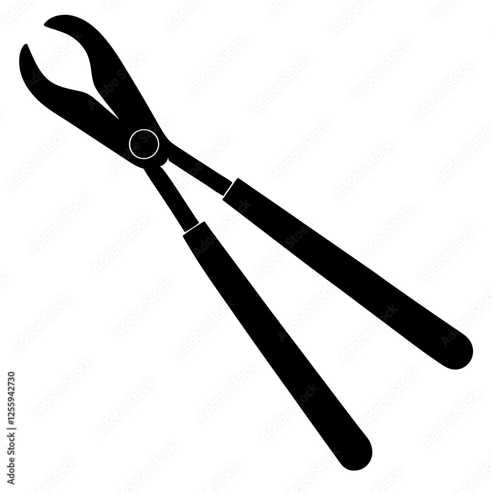 Black silhouette vector of various knives and sharp tools, scissors tool vector illustration Black silhouette vector of various knives and sharp tools, scissors tool vector illustration