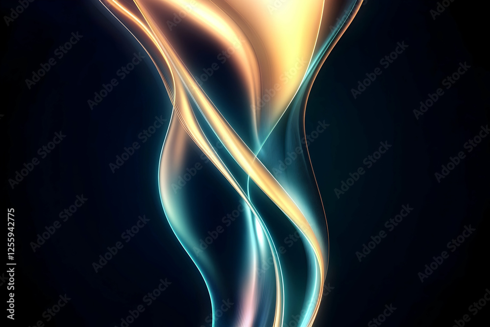 Abstract flowing shapes against a dark background, flowing into each other. For use in web design Abstract flowing shapes against a dark background, flowing into each other. For use in web design