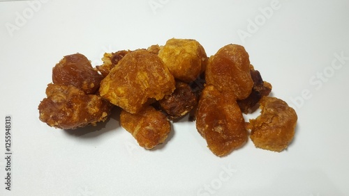 Fried gethuk is a traditional Indonesian food made from cassava, Javanese sugar and natural fragrances photo