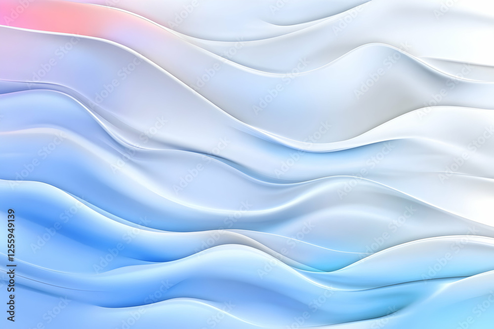 Obraz premium Abstract rippled waves flow, creates movement, ideal for backgrounds, graphics or design elements