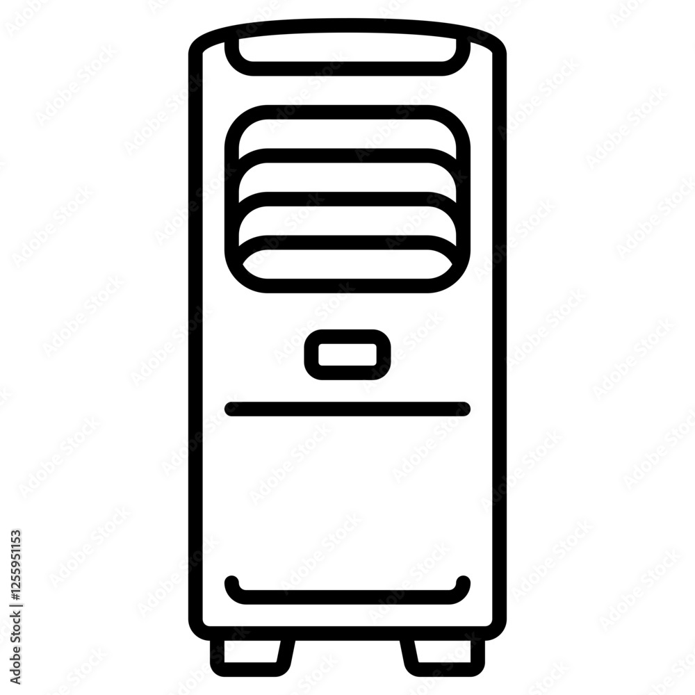 air conditioner vector icon. home appliance icon line style. perfect use for logo, presentation, website, and more. modern icon design outline style air conditioner vector icon. home appliance icon line style. perfect use for logo, presentation, website, and more. modern icon design outline style