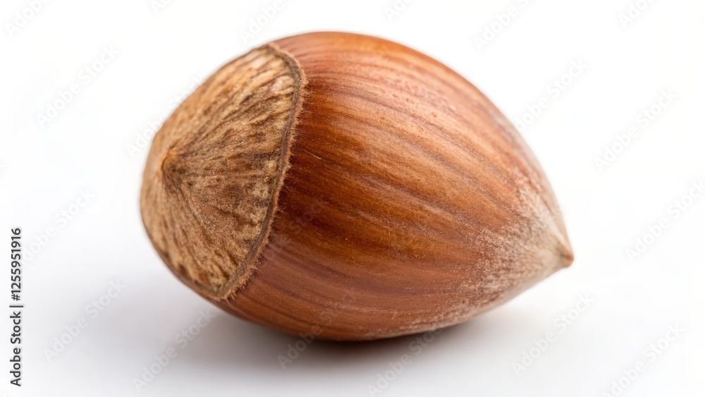Hazelnut on White Background Hazelnut on White Background